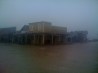 pooring In the midst of a downpour