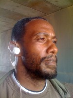 Stunt guy w/ mics in his ears Stunt guy w/ mics in his ears