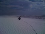 Cole at White Sands, Capturing the Wind Cole at White Sands, Capturing the Wind